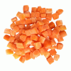Морковь замороженная кубиками