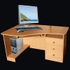 стол компьютерный, мебель деревянная, изделия из дерева, деревообработка, мебель офисная